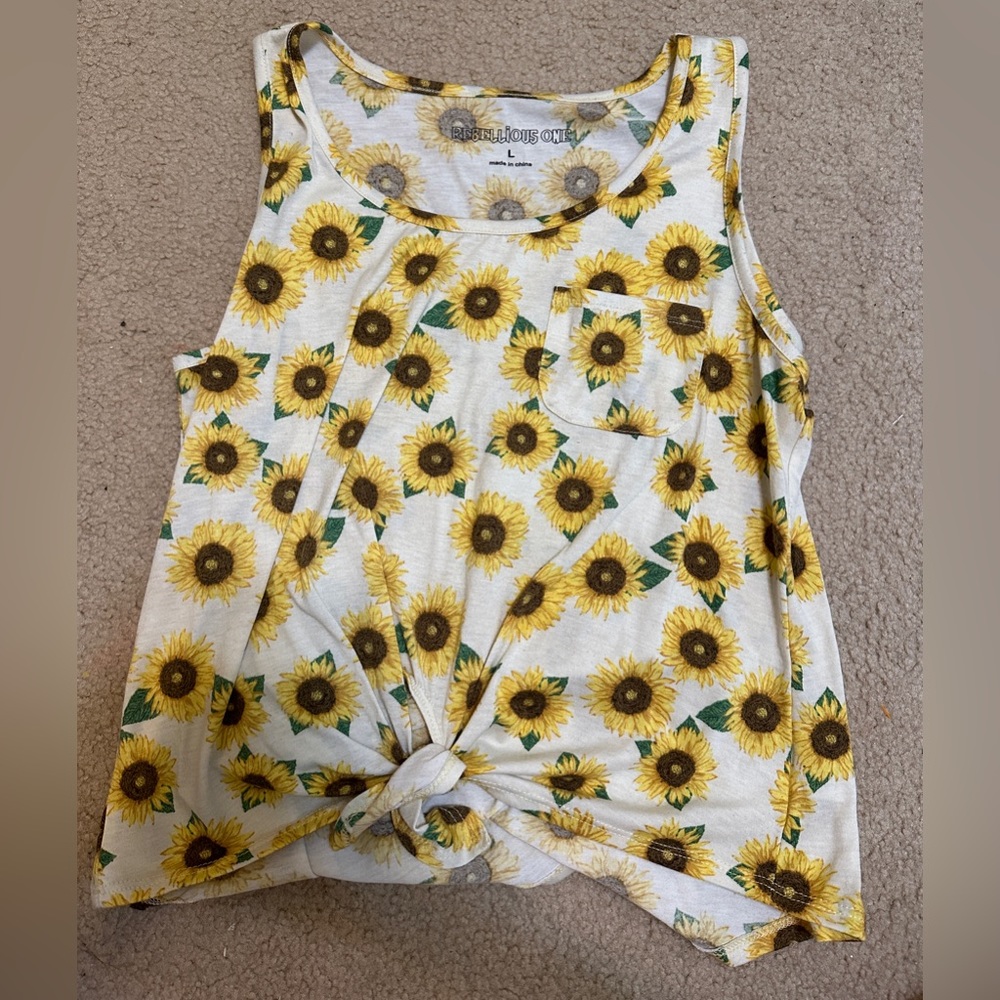 Sunflower Tank Top